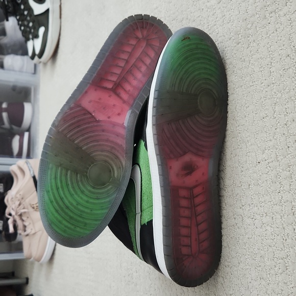 Mens Jordan 1 Retro High Zoom Zen Green Size 14 - Picture 7 of 8